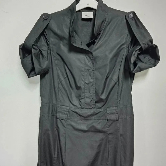 AKRIS punto black 12 shirt dress - Picture 12 of 14